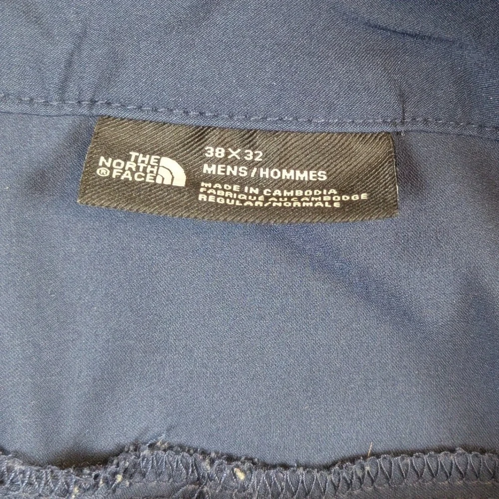 The North Face Mens Motion Pants Navy Blue UPF 40+ Stretch Hiking 38x32